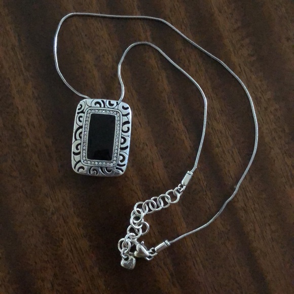 Vintage Brighton retired RHYTHMS reversible gold/black pendant necklace - Picture 2 of 10